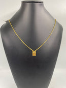 Escapulário 1MM Cruz - Banhado A Ouro 18k