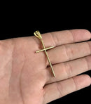 Pingente Cruz Palito - Banhado a Ouro 18k