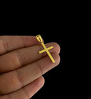 Pingente Cruz Lisa (P) - Banhado a Ouro 18k