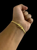 Pulseira Grumet Laminado 4mm - Banhado a Ouro 18k