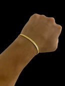 Pulseira Grumet Laminado 4mm - Banhado a Ouro 18k