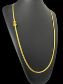 Cordão Grumet Laminado 4mm (60cm) - Banhado a Ouro 18k