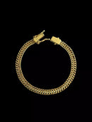 Pulseira Lacraia 6mm - Banhado a Ouro 18k