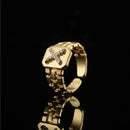 Anel Feminino Letra Inicial - Banhado a Ouro 18K