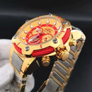 Relógio Invicta 25781 Marvel Ironman Men Gold 18k Original