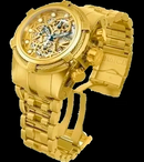 Invicta Hybrid Skeleton 100% Original Banhado a Ouro 18K