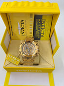 Invicta Hybrid Skeleton 100% Original Banhado a Ouro 18K