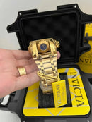 Relógio Invicta Zeus Magnum Banhado A Ouro 18k 100% Original